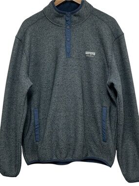Eddie Bauer Men's Classic Fit Sweater Fleece 1/4 Snap Pullover Size Large